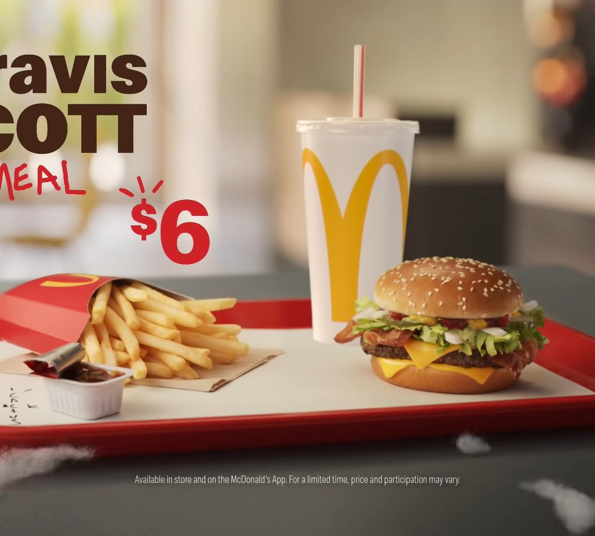 McDonald's lança nos EUA combo com nome do rapper Travis Scott