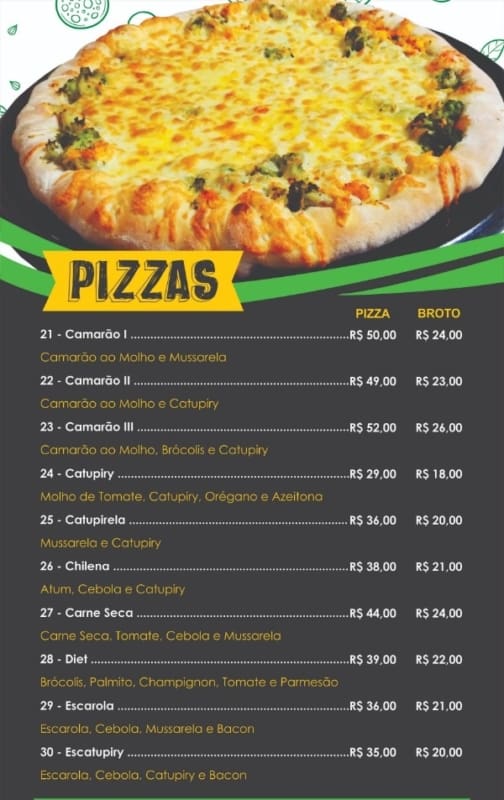 Cardápio de Pizza: +27 Ideias Criativas e Como Fazer o Seu! - cardapio de pizza