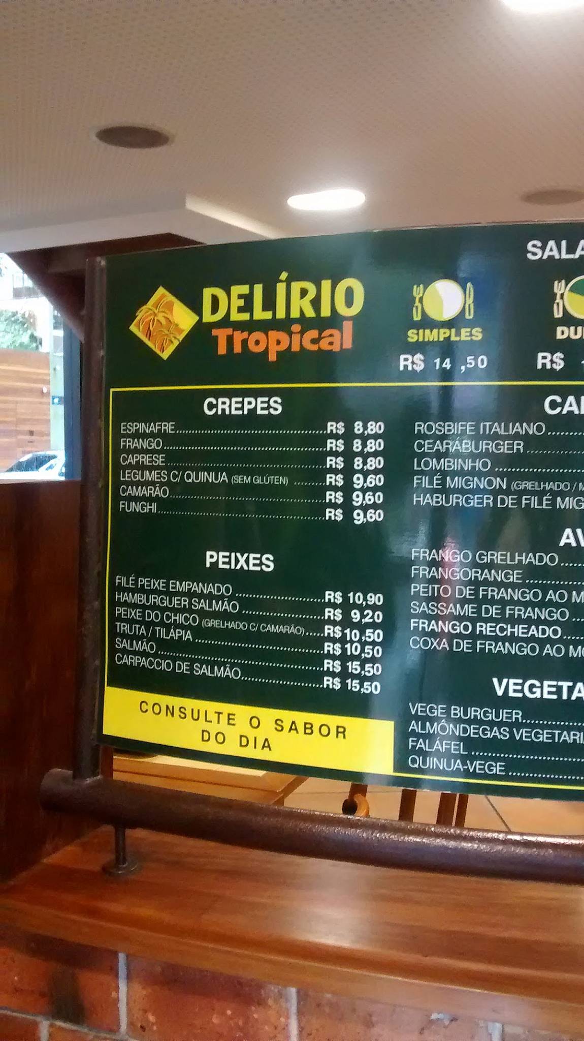 Menu em Delírio Tropical Gávea restaurante, Rio de Janeiro, R. Marquês de  São Vicente - delirio tropical cardapio