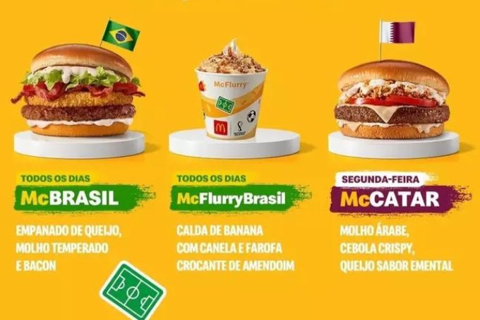 McDonald's lança cardápio de lanches temáticos da Copa do Mundo | VEJA SÃO  PAULO
