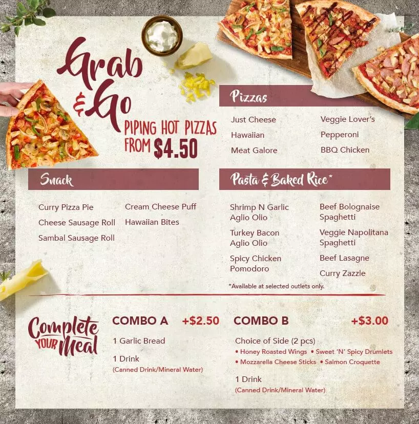 Pizza Hut Singapore menu with price List Updated October 2022 - pizza hut cardápio