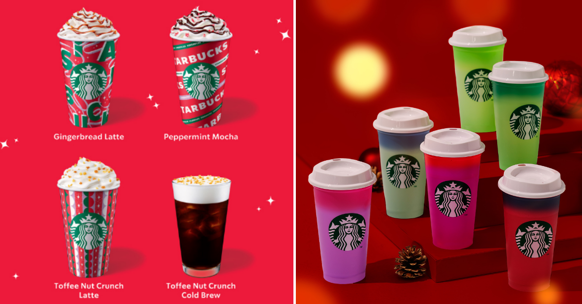 Starbucks Returns With Festive Menu Drinks & Colour Changing Reusable Cups  in Singapore! - Singapore Foodie
