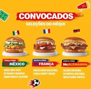 McDonald's lança cardápio de lanches temáticos da Copa do Mundo | VEJA SÃO  PAULO - mcdonald's cardápio