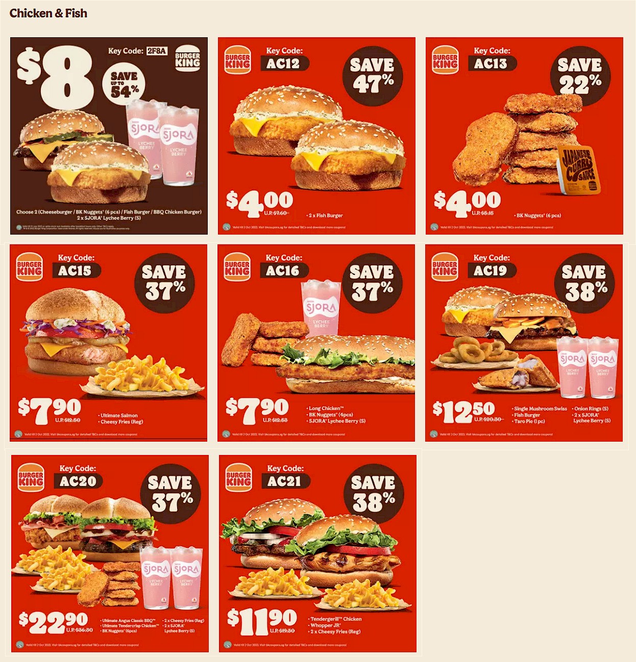 Burger King Coupon Deals Up To 50% Off From 18 Jul - 2 Oct ~ All Singapore  Deals - cardápio burger king