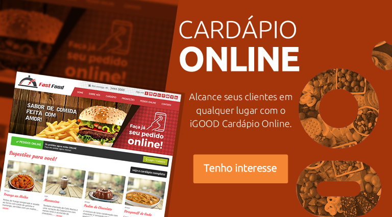 CARDÁPIO ONLINE - IDEIA GOOD + tecnologia web - cardapio online