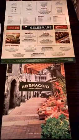 cardápio - Picture of Abbraccio Cucina Italiana - Iguatemi Shopping,  Brasilia - Tripadvisor - abbraccio cardápio
