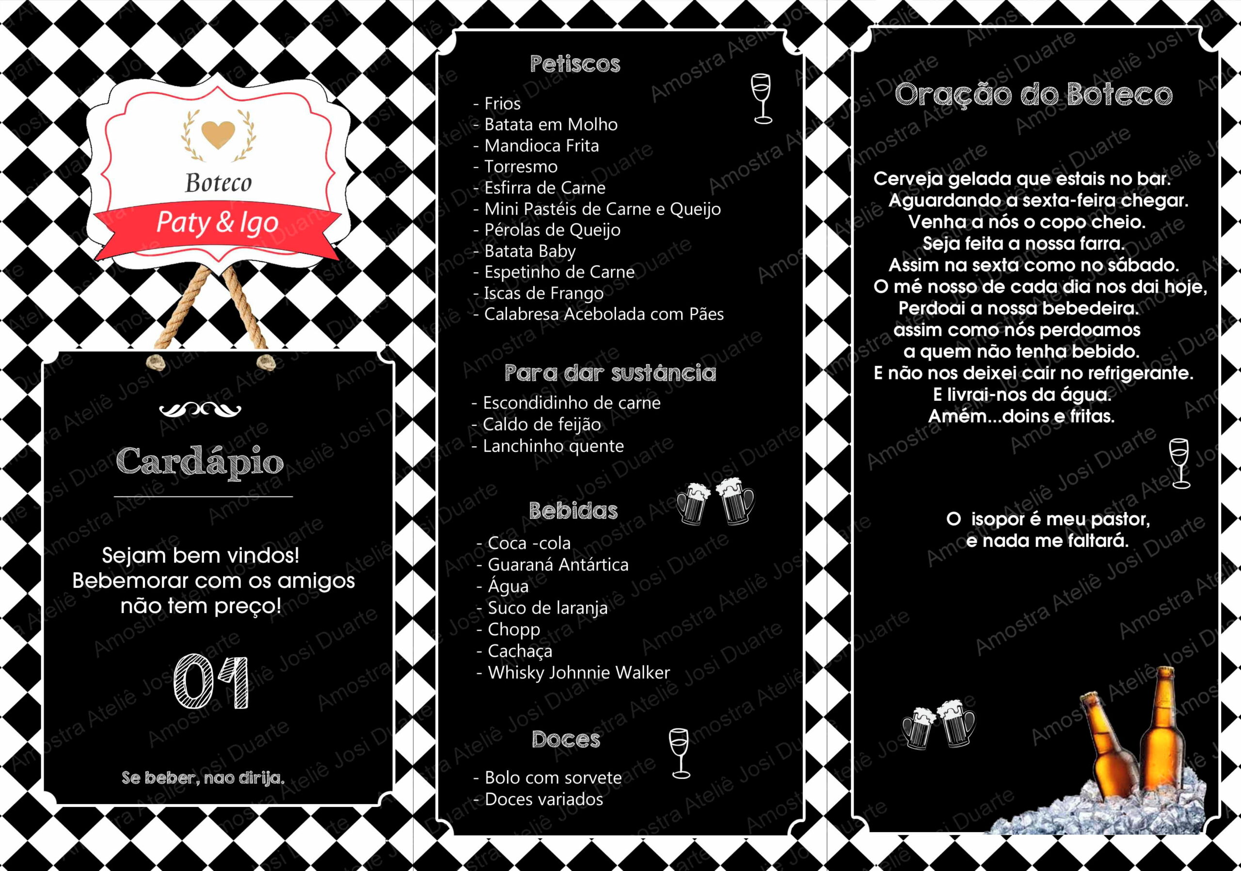 Cardápio Chá bar para imprimir no Elo7 | Criativa Personalizados - Ateliê  Josi Duarte (CF1F62) - cardapio bar