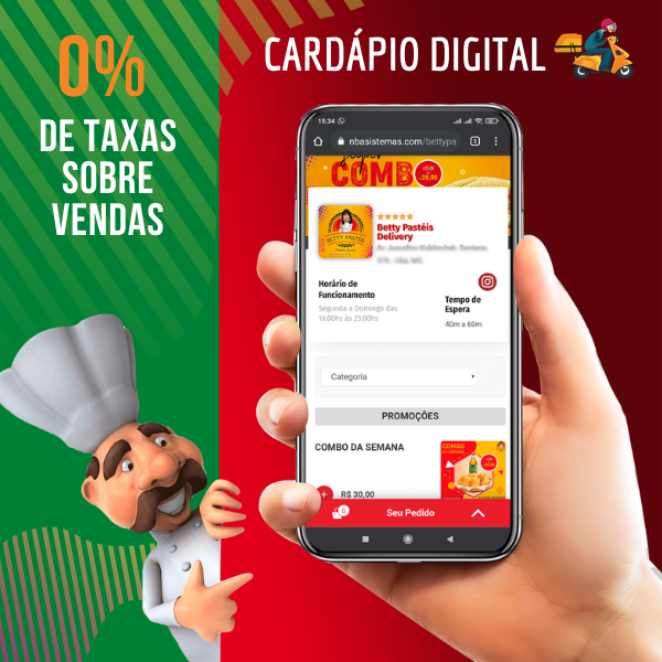 Cardápio Digital Para Pedidos Online De Delivery, Restaurantes.