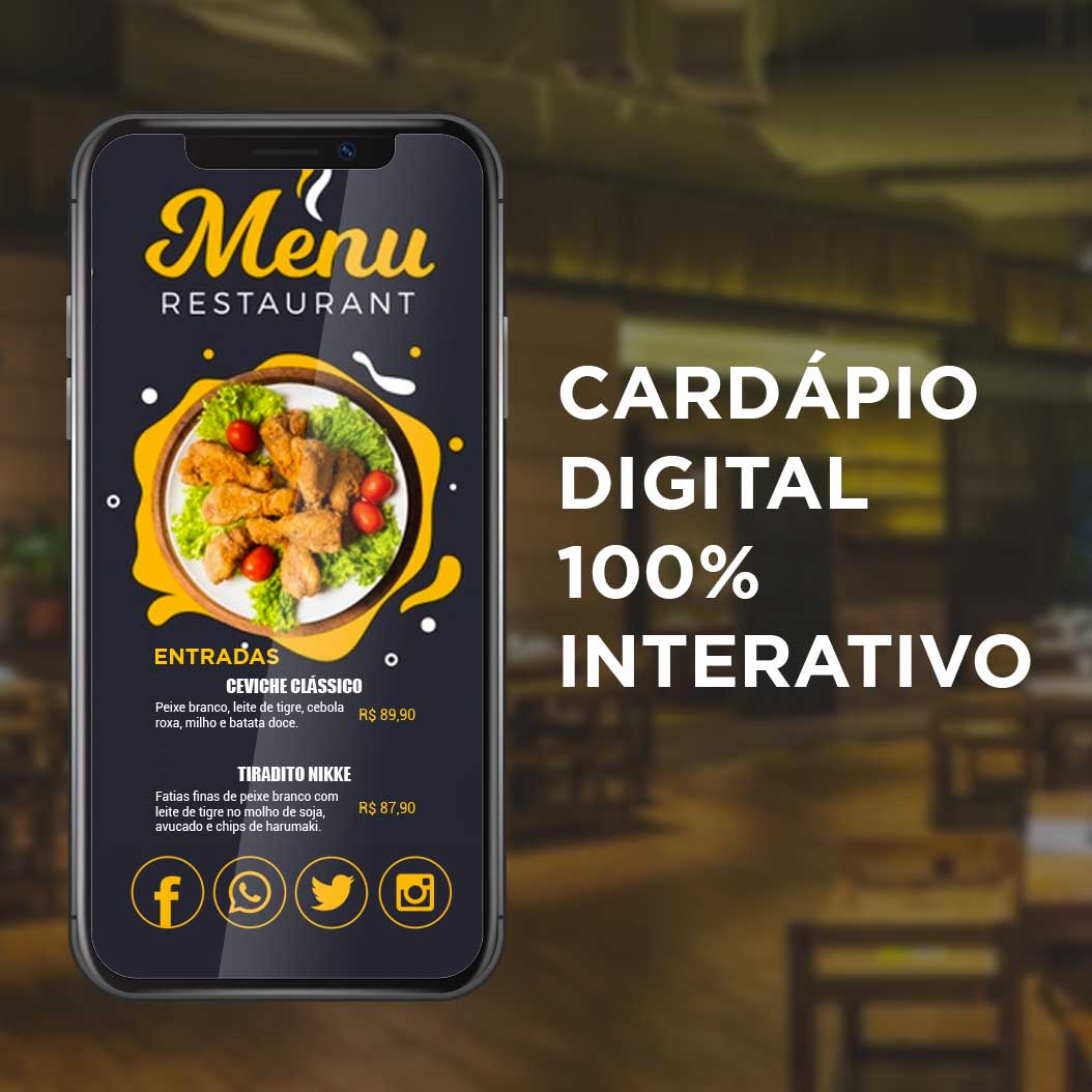 Cardápio Digital Interativo – Marketing Digital - cardápio digital