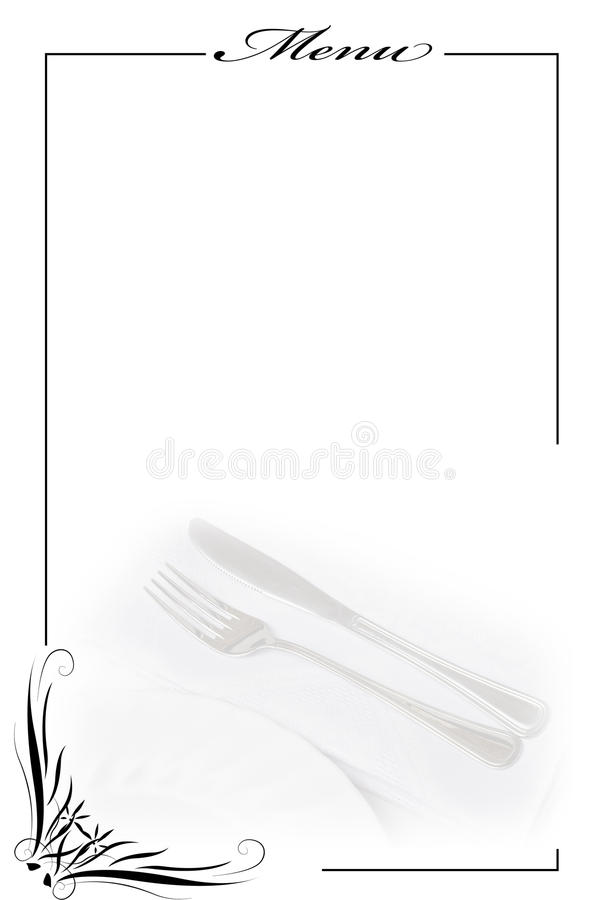 Cartão do menu no branco. imagem de stock. Imagem de hamburgueres - 13561791 - cardapio em branco