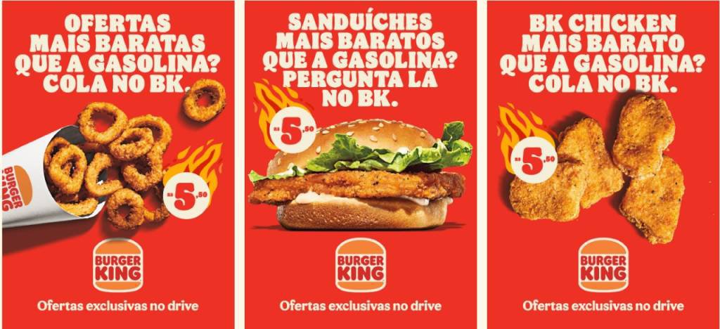Na Black Friday, Burger King quer lanches mais baratos que gasolina | Exame - cardapio bk
