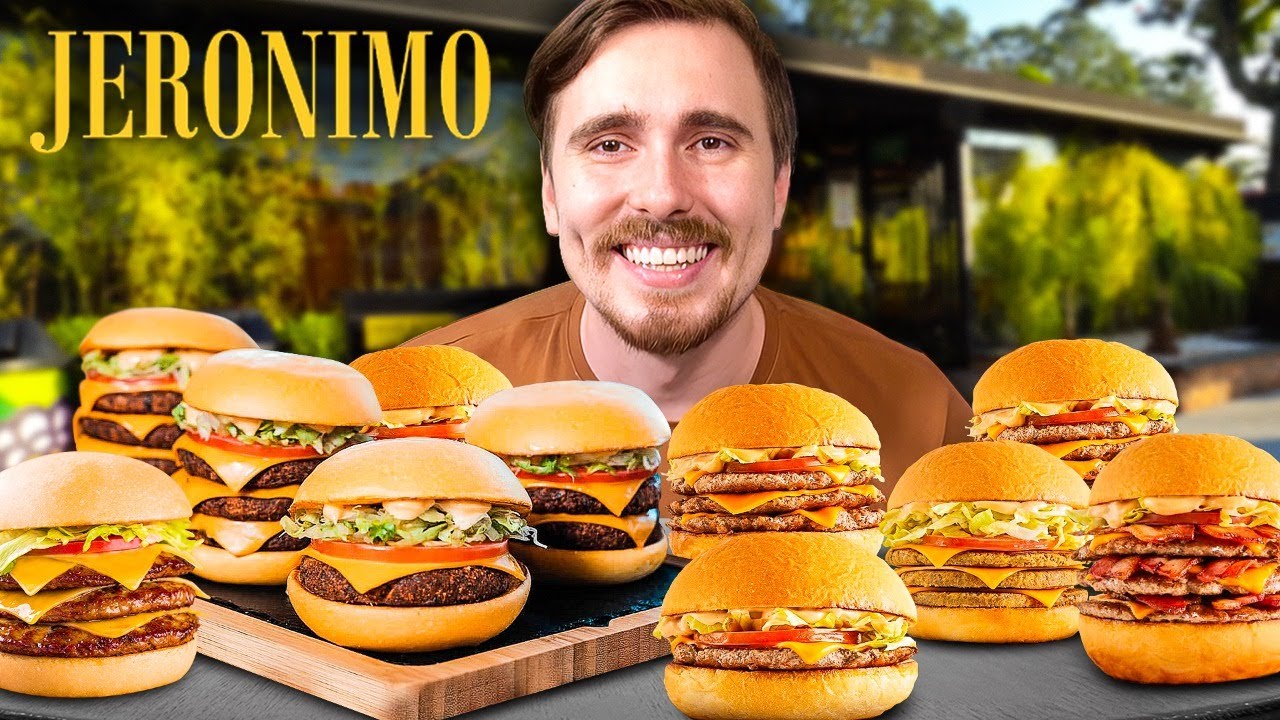 Pedi o cardapio inteiro do Jeronimo Burger I Sdds Corbucci eats - YouTube - cardapio jeronimo