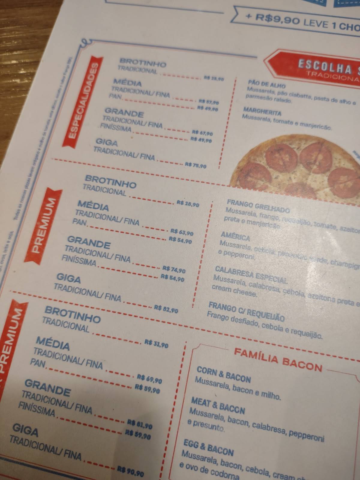 Menu em Domino's Pizza restaurante, Porto Alegre, Av. Protásio Alves - dominos cardapio