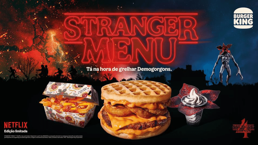 Burger King lança menu inspirado em Stranger Things - cardápio do burger king