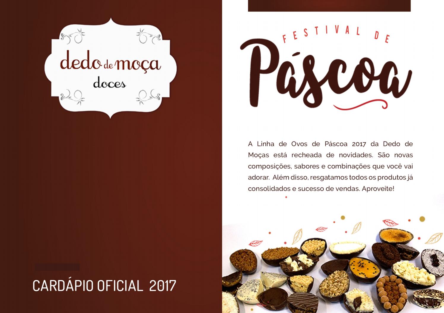 Cardápio de Páscoa Dedo de Moça Doces by HDesign Brasil - Issuu - cardapio pascoa