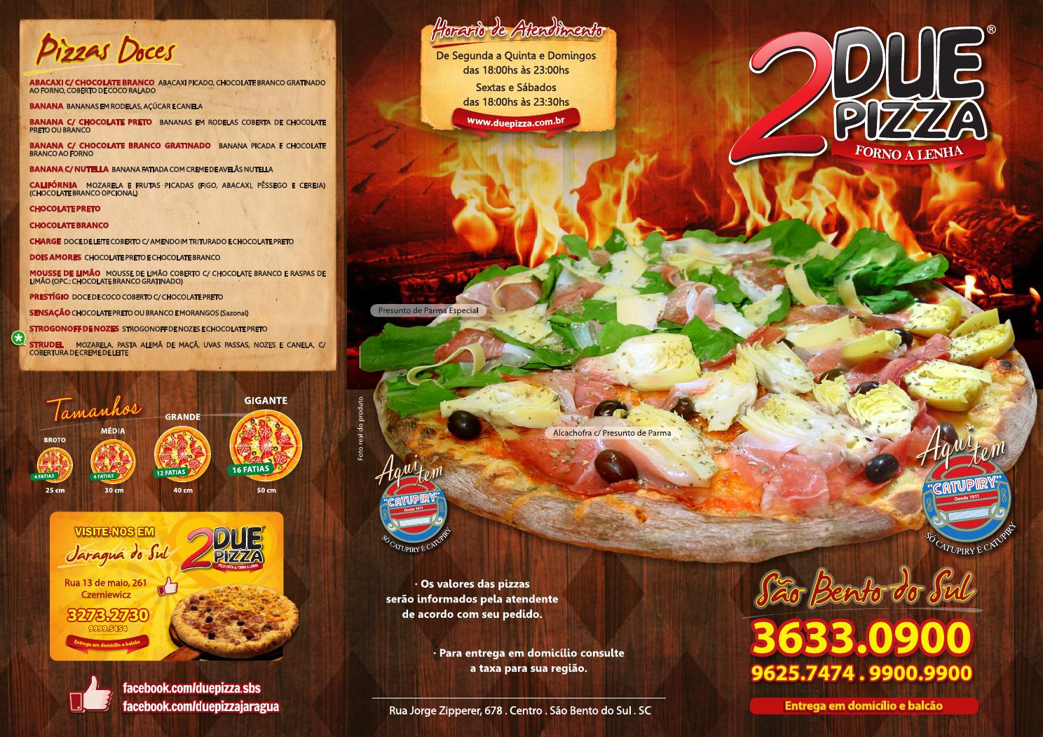 Due Pizza Cardapio SBS by DuePizza Sbs - Issuu