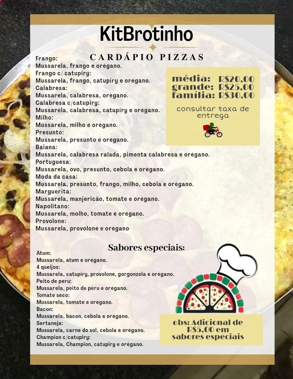 Pizzaria Kit Brotinho, Salvador - cardapio de pizza