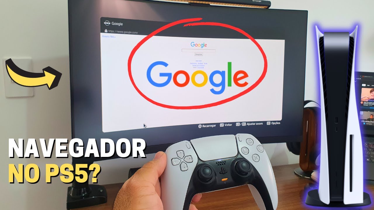 como abrir o navegador no ps5