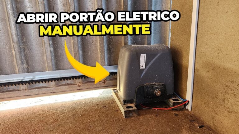 como abrir o portao eletronico manual