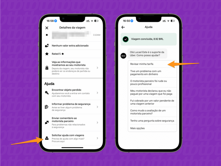 como abrir uma reclamação na uber
